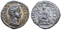 Ancient Coins - Julia Mamaea, 222-235 AD. AR Denarius, Rome. Felicitas rev.