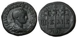Ancient Coins - Bithynia, Nicaea. Severus Alexander, 222-235 AD. Æ21mm. Standards rev.