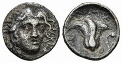 Ancient Coins - Islands off Caria, Rhodes. 3rd-2nd Centuries BC. AR Drachm. Helios / Rose.