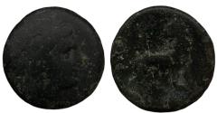 Ancient Coins - Ionia, Miletos. 350-300 BC. Æ20mm. Apollo / Lion.