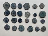 Ancient Coins - Lot of (24) Various ancient coins, mostly later Roman bronze.