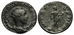 Ancient Coins - Gordian III, 238-244 AD. AR Antoninianus, Rome. Emperor standing rev.