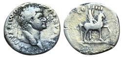 Ancient Coins - Domitian (as Caesar), 69-81 AD. AR Denarius, Rome.  Pegasus rev.