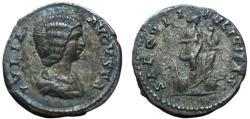 Ancient Coins - Julia Domna, Augusta, 193-217 AD. AR Denarius, Rome. Isis rev.