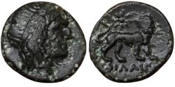 Ancient Coins - Ionia, Miletos. 350-300 BC. Æ13mm. Apollo / Lion.