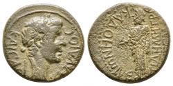 Ancient Coins - Phrygia. Aezanis. Claudius, 41-54 AD. Æ. Zeus rev.