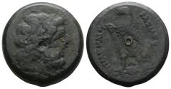 Ancient Coins - Ptolemaic Kings of Egypt. Ptoley VI Philometor (first sole reign, 180-170 BC). Æ30mm.