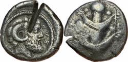 Ancient Coins - Kyrenaica, Barke AR Tetradrachm - Silphion Plant / Zeus-Ammon