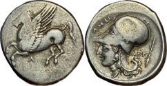 Ancient Coins - Akarnania, Argos Amphilochikon AR Stater - Pegasos / Athena