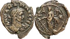 Ancient Coins - Roman Egypt, Carinus Tetradrachm - Tyche - Alexandria Mint (AD 282/3)