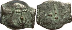 Ancient Coins - Judea, Hasmoneans, Alexander Jannaeus AE Prutah - Anchor / Sun-Burst
