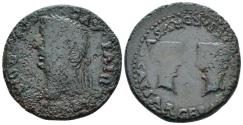 Ancient Coins - Hispania, Colonia Romula. Tiberius, with Germanicus and Drusus Caesars, 14-37. As circa 14-19
