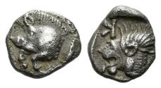 Ancient Coins - Mysia, Cyzicus. Obol circa 475-450 - Ex CNG e-sale 251, 2011, 44. From the collection of a Man in love with Art.