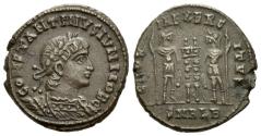 Ancient Coins - Constantine II caesar, 316-337. Follis, Alexandria 333-335