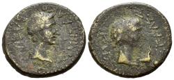 Ancient Coins - Kingdom of Thrace, Rhoemetalces I, with Augustus, circa 11 BC-AD 12. Bronze circa 11 BC- 12 AD