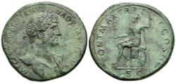 Ancient Coins - Hadrian, 117-138 Sestertius Rome circa 119 - Ex Naville Numismatics 70, 2021, 437 and Naville Numismatics 72, 2022, 508 sales
