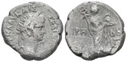 Ancient Coins - Nero, 54-68. Tetradrachm, Alexandria circa 56-57 (year 3) - Ex Naville Numismatics sale 72, 2022, 247. From a private British collection and sold with original collector's ticket.