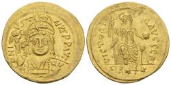 Ancient Coins - Justin II, 565-578. Light weight solidus of 22 siliquae. Antiochia circa 565-578 - Ex Lanz 154, 2012, 567; Busso-Peus 410-411, 2013, 779 and Roma Numismatics XVII, 2019, 828 sales