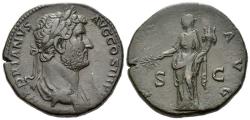 Ancient Coins - Hadrian, 117-138. Sestertius Rome 130-138