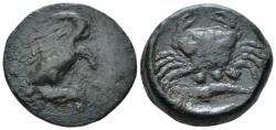 Ancient Coins - Sicily, Agrigentum. Trias circa 425-406
