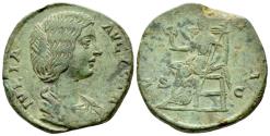 Ancient Coins - Julia Domna, wife of Septimius Severus. Sestertius circa 196-211 - Ex Naville Numismatics sale 73, 2022, 524.