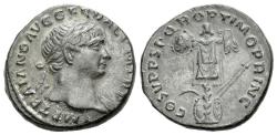 Ancient Coins - Trajan, 98-117. Denarius Rome circa 107-108 - Ex InAsta 105, 2023, 819; Naville Numismatics 81, 2023, 568 and Naville Numismatics 86, 2023, 468 sales.