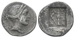 Ancient Coins - Koinon of Lycia, Masikytes. 1/4 Drachm circa 27-20 BC