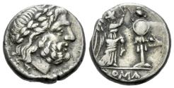 Ancient Coins - Roman Republic. Victoriatus, Sicily circa 211-208