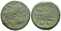 Ancient Coins - Roman Republic, Sextans circa 217-215 - Ex Naville Numismatics sale 82, 2020, 415