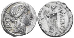 Ancient Coins - Mn. Acilius Glabrio. Denarius circa 49 - Ex Naville Numismatics sale 55, 2020, 450.