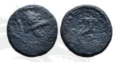Ancient Coins - Judaea, Hasmonean Kingdom. John Hyrcanus I (Yehohanan). Æ Double Prutah .