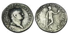 Ancient Coins - Titus. AD 79-81. AR Denarius (18mm, 3.43 g, 6h). Rome mint.