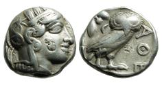 Ancient Coins - ATTICA, Athens. Circa 454-404 BC. AR Tetradrachm.