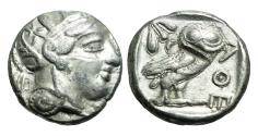Ancient Coins - ATTICA, Athens. Circa 454-404 BC. AR Tetradrachm