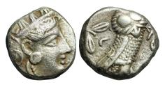 Ancient Coins - ATTICA, Athens. Circa 353-294 BC. AR Tetradrachm