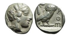 Ancient Coins - ATTICA, Athens. Circa 454-404 BC. AR Tetradrachm