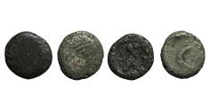Ancient Coins - Group lot of 2 coins . Arab drachm coins.