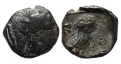Ancient Coins - Samaria (late 4th century BC). AR obol