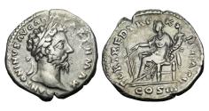 Ancient Coins - Marcus Aurelius (AD 161-180). Rome. AR Denarius