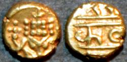 Ancient Coins - INDIA, MYSORE, Kanthirava Narasa (1638-62) Gold fanam. SUPERB!