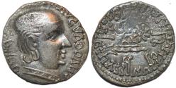 Ancient Coins - INDIA, WESTERN KSHATRAPAS: Rudrasimha I (c.178-197 CE) Silver drachm, as Mahakshatrapa, Legend B, CHOICE!