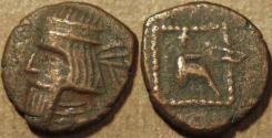 Ancient Coins - PARTHIA, GOTARZES II (40-51 CE) Copper chalkous, Ecbatana, Sell 65.47. RARE & CHOICE!