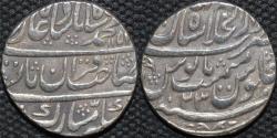 Ancient Coins - INDIA, MUGHAL, Muhammad Shah (1719-48): Silver rupee, Shahjahanabad, RY 23. SUPERB!