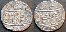 Ancient Coins - INDIA, MUGHAL, Shah Alam II: Silver rupee, Shahjahanabad, AH 1195, RY 22. SUPERB!