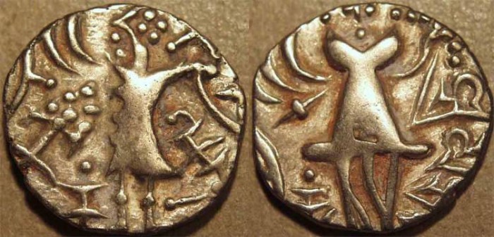 Ancient Coins - INDIA, KIDARITES of KASHMIR, Yasovarman base Gold dinar