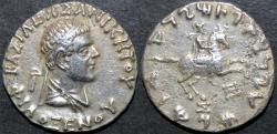 Ancient Coins - INDO-GREEK: Philoxenos (Philoxenus) AR tetradrachm, bare-headed type, RARE and CHOICE!