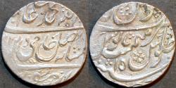 Ancient Coins - INDIA, MUGHAL, Shah Alam II: Silver rupee, Gokulgarh, AH (11)87, RY 15. SCARCE & CHOICE!
