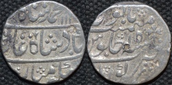 Ancient Coins - INDIA, MUGHAL, Muhammad Shah (1719-48): Silver rupee, Kora, RY 15. CHOICE!
