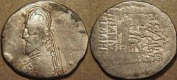Ancient Coins - PARTHIA, ORODES I (80-75 BCE) Silver drachm, Rhagae, Sell 34.7. RARE!