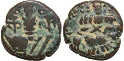 World Coins - INDIA, LOHARA KINGS of KASHMIR, Kalasa (1063-89) AE panchi